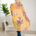 Women's Bikini Cover Ups Sheer Chiffon Floral Kimono Cardigan Long Blouse Loose Tops Outwear Maxi Dress Yellow B07N6H61QG